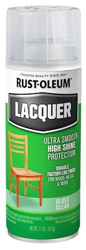 Rust-Oleum 1906830 Lacquer Spray, 11-Ounce, Gloss Clear (Packaging May Vary)