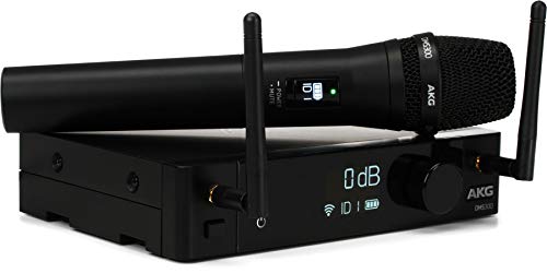 AKG Pro Audio DMS300 Digital Wireless Instrument Microphone System with SR300 Stationary Receiver and HT300 Handheld Microhone