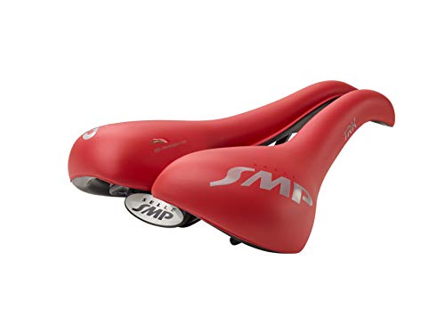 Selle SMP TRK Saddle Large - Matt Red, Long 272 mm - Wide 177 mm (ZSTT03LARGE-RED)