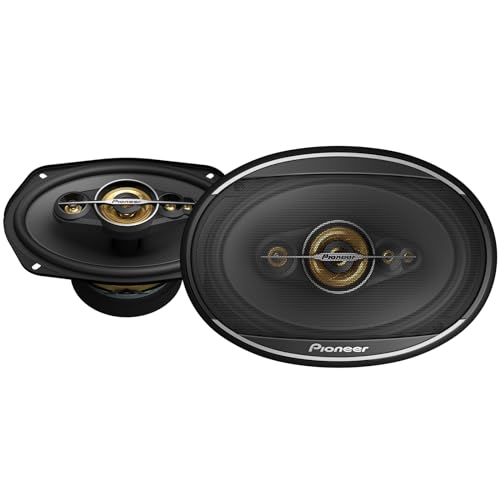 PIONEER TS-A6991FH, 5-Way Coaxial Car Audio Speakers, Full Range, Clear Sound Quality, Easy Installation and Enhanced Bass Response, Deep Basket 6” x 9” Oval Speakers