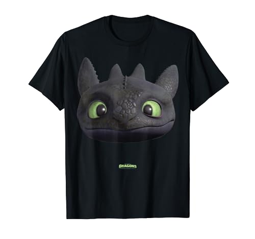 DreamWorks Dragons Toothless Night Fury Big Face Costume 3D T-Shirt