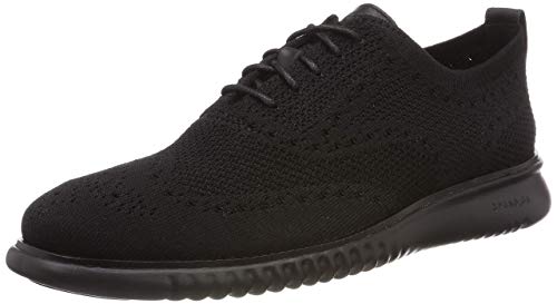 Cole Haan Men's 2.0 Zerogrand Stitchlite Oxford, Black/Black, 9