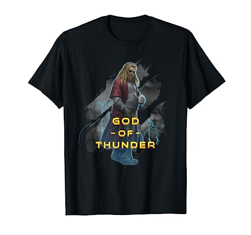 Marvel Avengers: Endgame Thor God Of Thunder Blue Hue T-Shirt