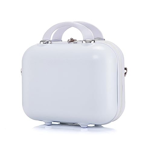 HAHONIA 14Inch Vanity Cases for Women Girl, Hard Shell Makeup Travel Case with Soft Handle, Portable Waterproof Makeup Travel Case for Skincare