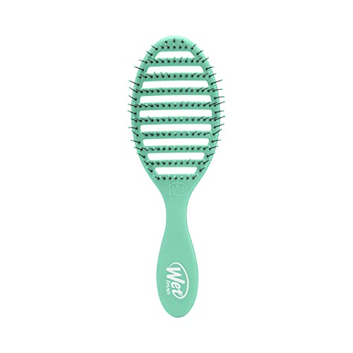 Wet Brush Speed Dry Hair Brush, Amazon Exclusive Aqua - Vented Design & Soft HeatFlex Bristles Are Blow Dry Safe - Ergonomic Handle Manages Tangle & Uncontrollable Hair - Pain-Free Hair Accessories