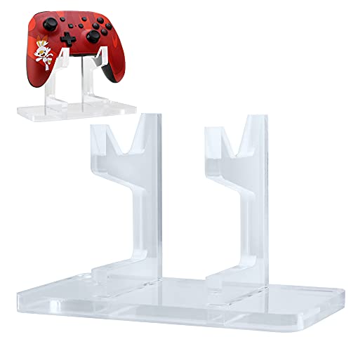 JDS Transparent Acrylic Universal Controller Stand for PS4, PS5, Xbox, Switch Consoles - Gaming Controller Holder for Storage, Organization & Display- 1 Pack
