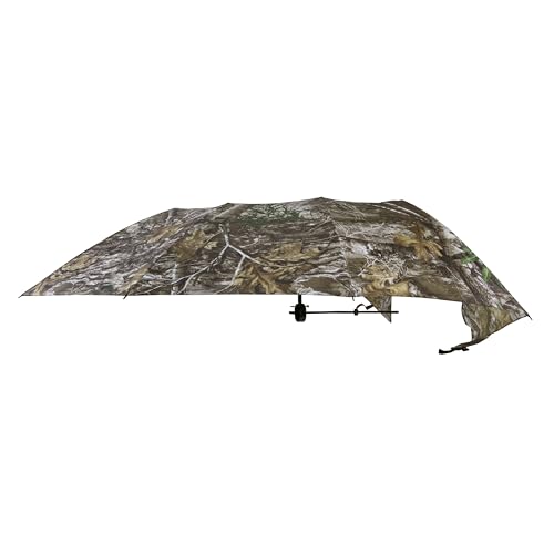 Allen Company Vanish Instant Roof Tree Stand Umbrella - Large Umbrella with Realtree Edge Camo - Durable and Portable Hunting Umbrella - Hunting Gear and Accessories - 57' W