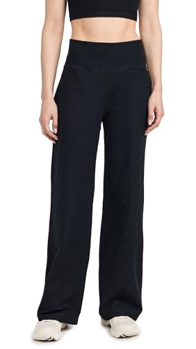 Beyond Yoga Women's Spacedye Laid Back Pants, Darkest Night, Black, M