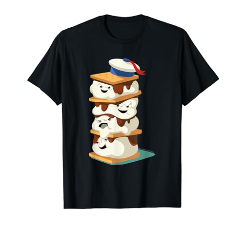 Ghostbusters Stay Puft Marshmallow Men S'mores Stack T-Shirt