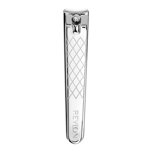 Revlon Nail Clipper, Gifts for Men & Women, Stocking Stuffers, Nail Care Tools, Curved Blade & Foldaway Nail File for Trimming & Grooming, Easy to Use (Pack of 1)