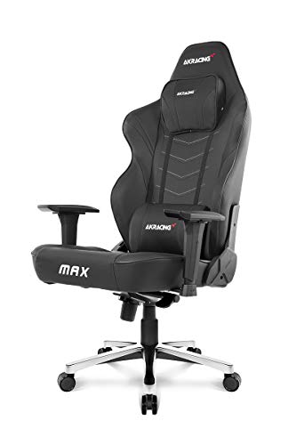 AKRACING Masters Series Max Faux Leather Racing Gaming Chair, Black (AK-MAX-BK)
