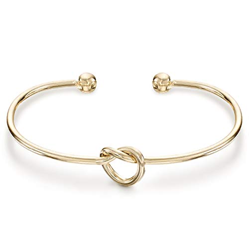 PAVOI 14K Gold Plated Forever Love Knot Infinity Bracelets for Women | Yellow Gold Bracelet