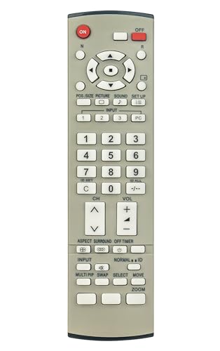 EUR7636070R Replace Remote Control fit for Panasonic Plasma Display TH-37PWD8GK TH-37PWD8GS TH-42PWD8GK TH-42PWD8GS TH-85PF12W TH-85PF12 TH-37PH10UK TH-37PHD8UK TH-37PHD8GK TH-37PHD8GS TH-42PHD8GS