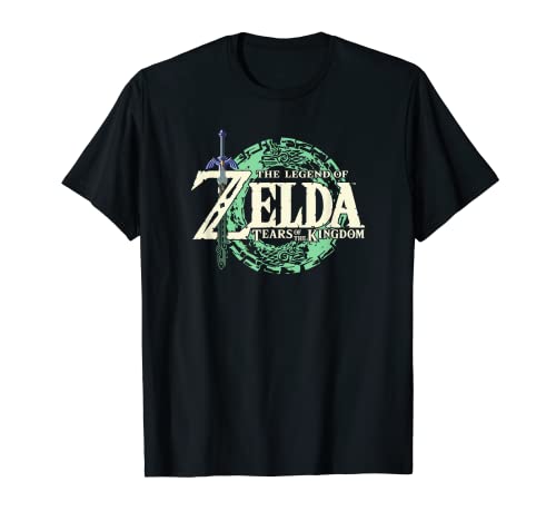 The Legend of Zelda Tears Of The Kingdom Official Logo Short Sleeve T-Shirt, Black, Small