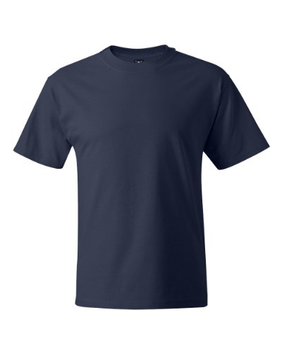 Hanes Mens Beefyt T-shirt, Heavyweight Cotton Crewneck Tee, 1 Or 2 Pack, Available In Tall Sizes Fashion-t-shirts, Navy - 2 Pack, 3X-Large US