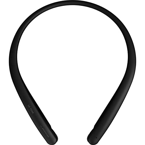 LG Tone Style HBS-SL5 Bluetooth Wireless Stereo Neckband Earbuds Tuned by Meridian Audio,Black, 2.3