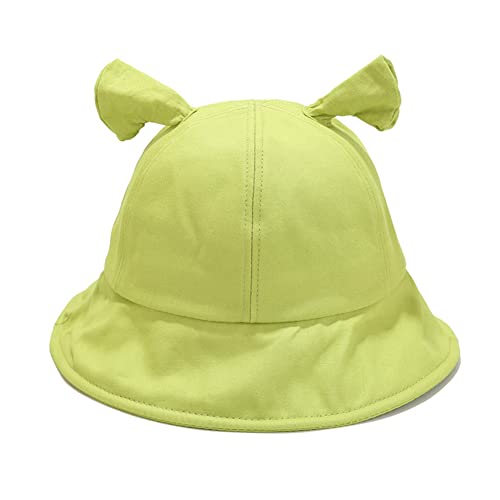 Shrek Bucket Hat for Women Men Summer Travel Beach Sun Hats Outdoor Cap Funny Cosplay Hat (Green)