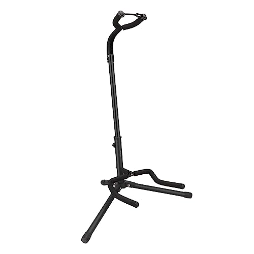Amazon Basics Adjustable Folding Stand for Acoustic, Electric, Bass Guitars and Banjos, Black