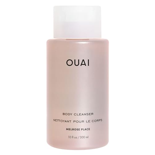 OUAI Body Cleanser, Melrose Place - Foaming Body Wash with Jojoba Oil and Rosehip Oil to Hydrate, Nurture, Balance and Soften Skin - Paraben, Phthalate and Sulfate Free Skin Care Products - 10 Oz