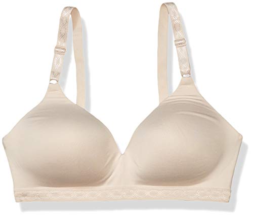 Warner's Women's Blissful Benefits Super Soft Wireless Lightly Lined Comfort Bra RM1691W, Butterscotch, 38B