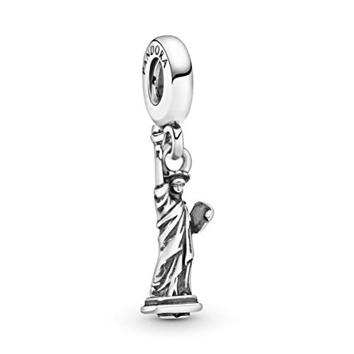 Pandora New York Statue of Liberty Dangle Charm Bracelet Charm Moments Bracelets - Stunning Women's Jewelry - Gift for Women in Your Life - Made with Sterling Silver