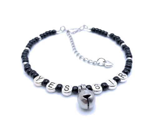 Yes Sir Anklet with Jingle Bell Charm - BDSM Bondage
