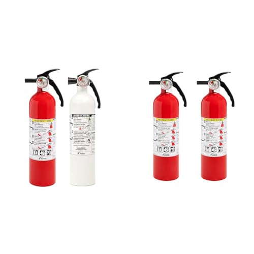 Kidde Kitchen Fire Extinguishers for Home & Office Use, 2 Pack & Fire Extinguisher for Home, 1-A:10-B:C, Dry Chemical Extinguisher, Red, Mounting Bracket Included, 2 Pack