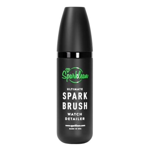 SPARKLEAN Ultimate SparkBrush Watch Cleaner - Ultra-Fine Bristles Removes Dirt & Grime from Stainless Steel, Diamonds, Band Links, Watch Cleaning Kit, Gentle on Metal