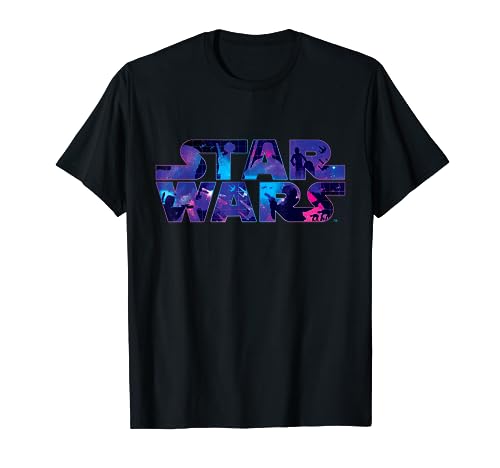 Star Wars Logo Retro 90s Twinkling Stars T-Shirt T-Shirt