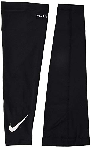 Nike Unisex Dri-Fit Solar Arm Sleeve (Black/White, Small/Medium)