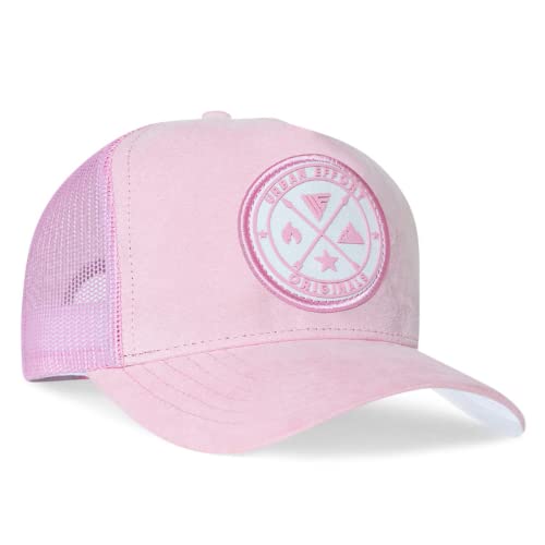 Urban Effort Mesh Back Cap - for Men and Women Baseball Hat 5-Panel Trucker Hat - Great Snapback Closure for Hunting & Hiking (Pink)