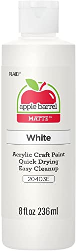 Apple Barrel Acrylic Paint in Assorted Colors (8 Ounce), 20403 White