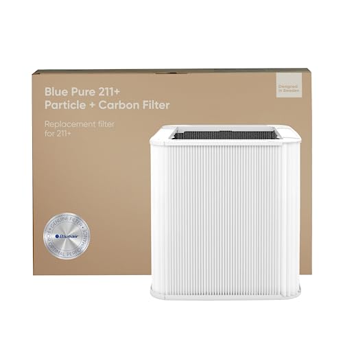 BLUEAIR Blue Pure 211+ Genuine Replacement Filter, Particle and Activated Carbon, Fits Blue Pure 211+ Air Purifier (Non-Auto)