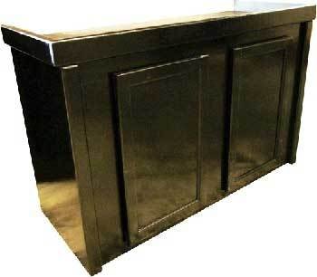 R&J Enterprises ARJ00391 Birch Wood Aquarium Cabinet Stand, 48 by 13-Inch, Black
