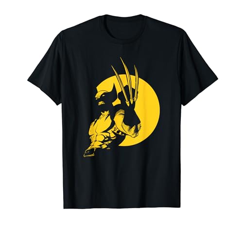 Marvel Wolverine Classic Logan X-Men Silhouette Poster T-Shirt