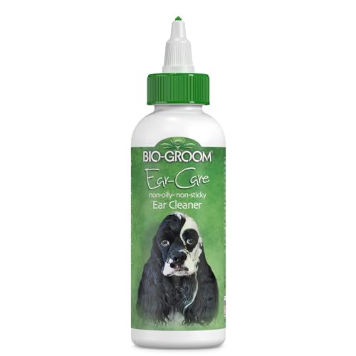 Bio-Groom Ear-Care Dog Ear Cleaner – Dog Ear Care, Cruelty-Free, Made in USA, Dog Ear Drops, Gentle Wax Remover, Pet Ear Cleaner for Dogs and Cats – 8 fl oz 1-Pack