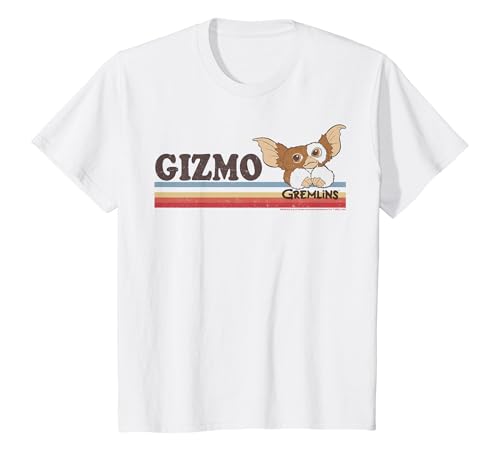 Kids Gremlins Gizmo Retro Stripes T-Shirt