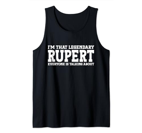 Rupert Surname Funny Team Family Last Name Rupert Tank Top