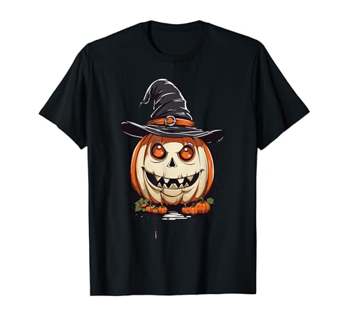Witches Pumpkin Magic Jack O'Lantern Halloween Design T-Shirt