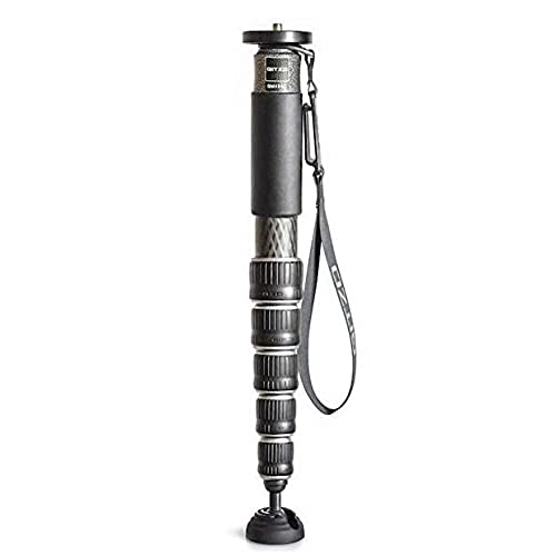Gitzo GM4562 Professional Photography Monopod, Series 4, 6 Sections, for DSLR and Reflex Cameras, Camcorders, Video Cameras, in Carbon Fibre, Holds up to 35 Kg