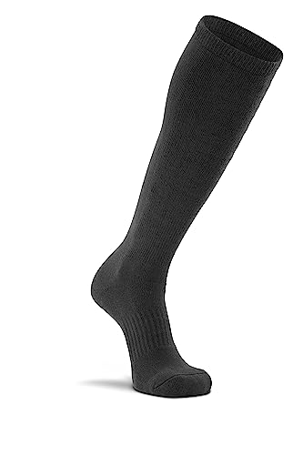 Fox River Standard Over The Calf Military Lightweight | Breathable | Army Colors | Ultimate Comfort | All Condition Socks, Black, Large