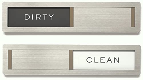 Kubik Letters Premium Stainless Steel Dishwasher Magnet Sign - Kitchen Organizers and Storage - Magnet for Dishwasher - Kitchen Decor