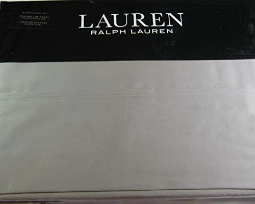 Ralph Lauren Dunham Sheet Set Dove Gray QUEEN