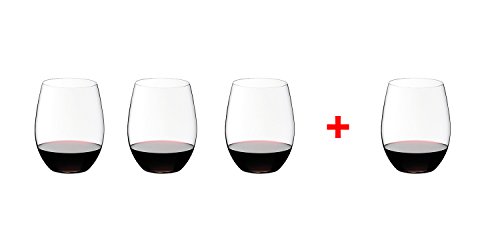 Riedel O Wine Tumbler Cabernet/Merlot, Set of 4, Clear -21 fluid ounces