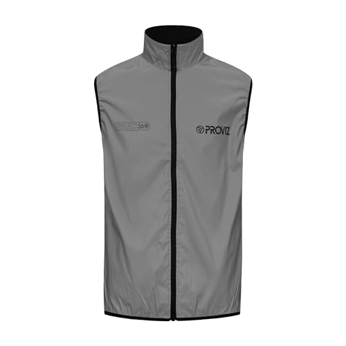 Proviz Reflect360 Mens Gilet Sleeveless jacket, Fully Reflective, Large