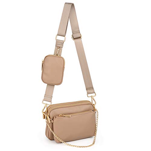 UTO Small Crossbody Bags for Women 3 in 1 Trendy Belt Purse Fashion Designer Mini Cute Sling Fanny Chest Pack