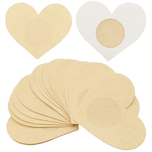 IssTry 10 Pairs Disposable Sticky Bra, Nipple Covers Adhesive Bra, Comfortable, Breathable Nude