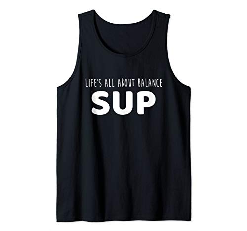 Paddle board SUP apparel for Women and Men Balanced Life Tank Top