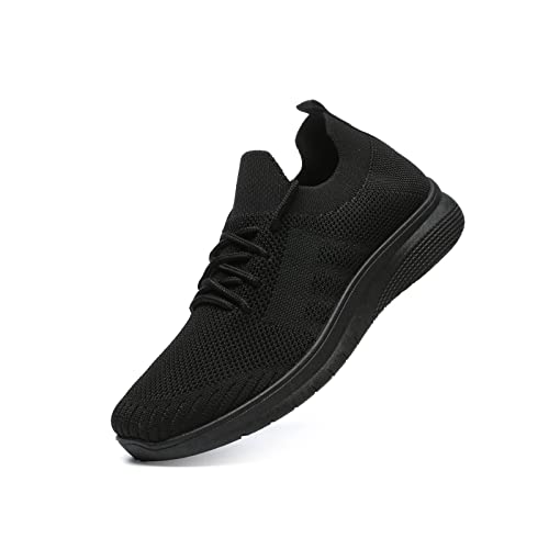 Bernal Sneakers for Women Walking Shoes Non Slip Lightweight Fashionable Breathable Tennis Shoes Work Shopping Travel (Black 7)