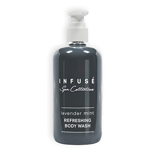 Terra Pure Infuse Lavender Mint Body Wash | Spa Collection | Hotel Amenities in Pump Bottle | 10.14 oz. / 300 ml (Single Bottle)